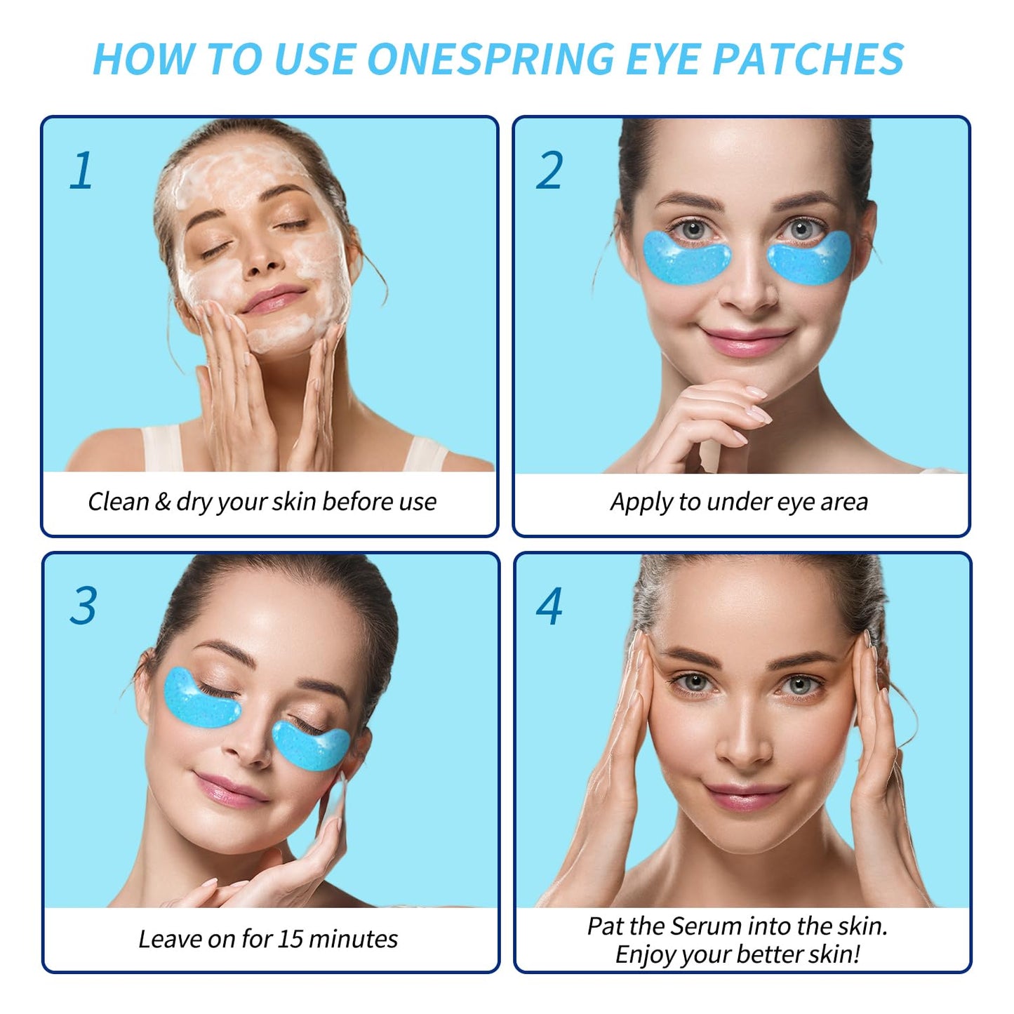 Eye Masks, Under Eye Patches for Puffiness, Retinol Collagen Eye Gel Pads, Reduce Wrinkles, Eye Bags & Dark circles - Face Mask Skincare, Anti Aging & Moisturizer, 24 Pairs