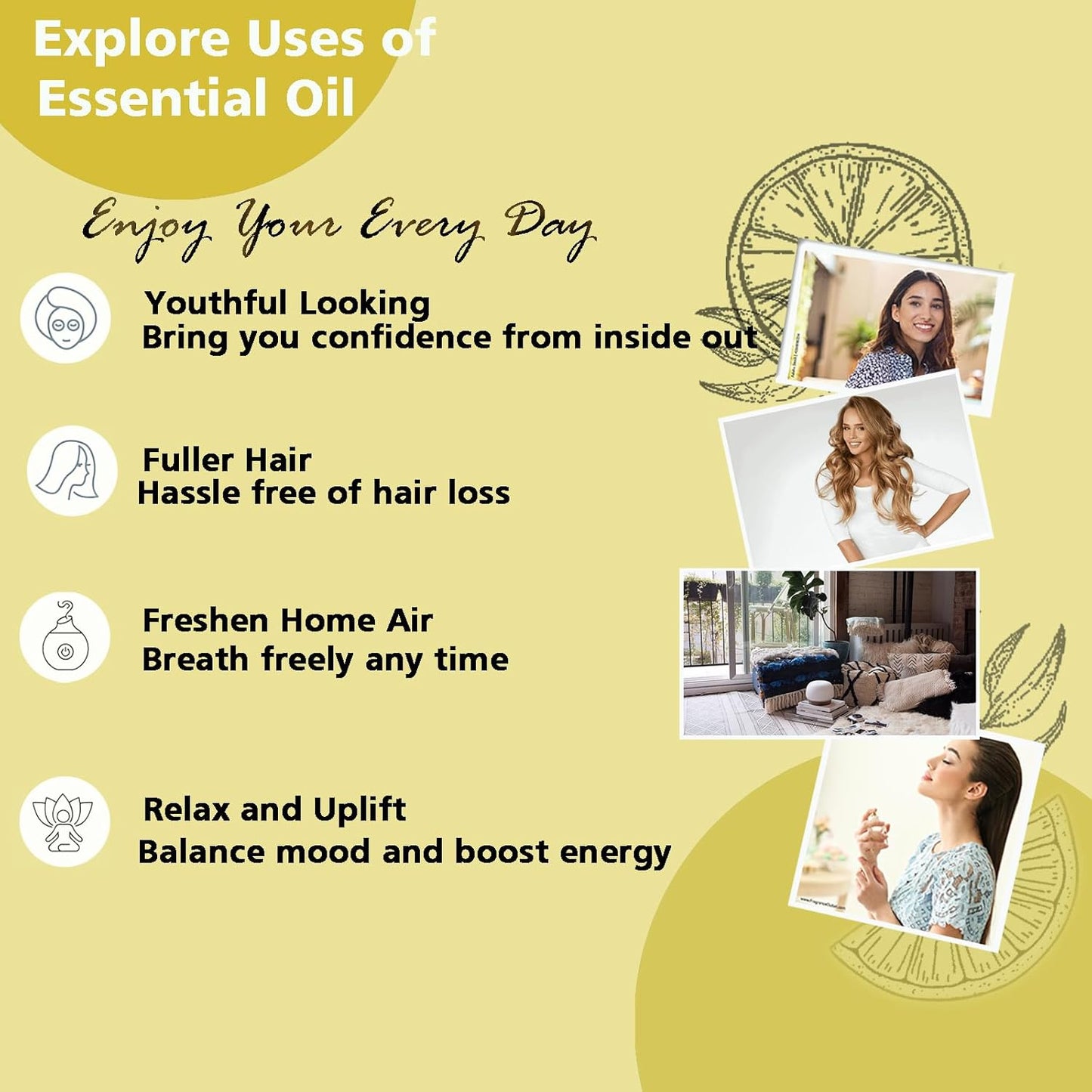 Ylang Ylang Essential Oil 1 Oz – 100% Pure & Natural Ylang Ylang Oil for Skin, Aromatherapy, Massage & Relaxation – 30ml