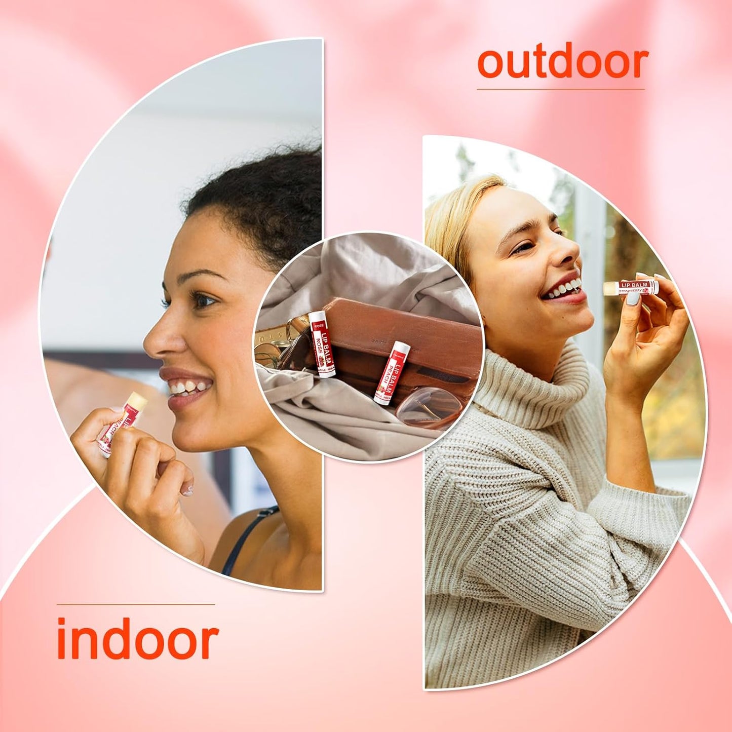 YOPELA 112 Pack Natural Lip Balm Bulk Lip Moisturizer with Vitamin E and Coconut Oil - Hydrating, Moisturizing, Soothing, and Repairing Dry and Chapped Lips Valentine's Gift - 14 Flavors - Non-GMO