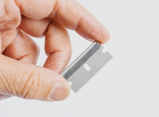 Single Edge Razor Blades - Two 10 Packs - 20 Blades - Heavy Duty SK5 Steel Utility Razor Blade Replacement in Convenient Storage Box