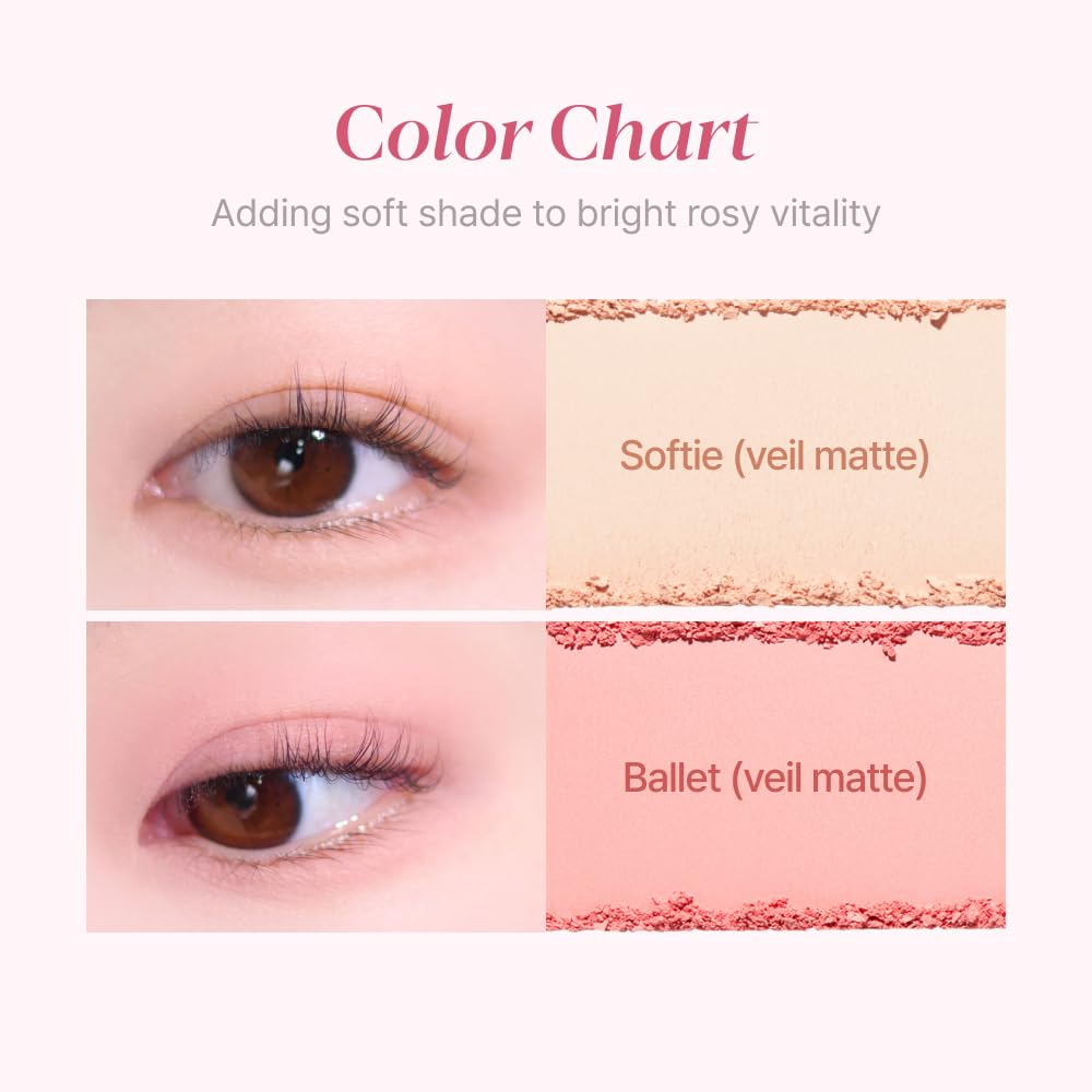 Espoir Real Eye Palette All New #3 Rosy BB 0.2 oz | Multi-Use Long-Lasting Blendable 8 Colors Natural Glitter Soft veil matte Makeup Eyeshadow Palette for Various Makeup Looks | Korean Makeup