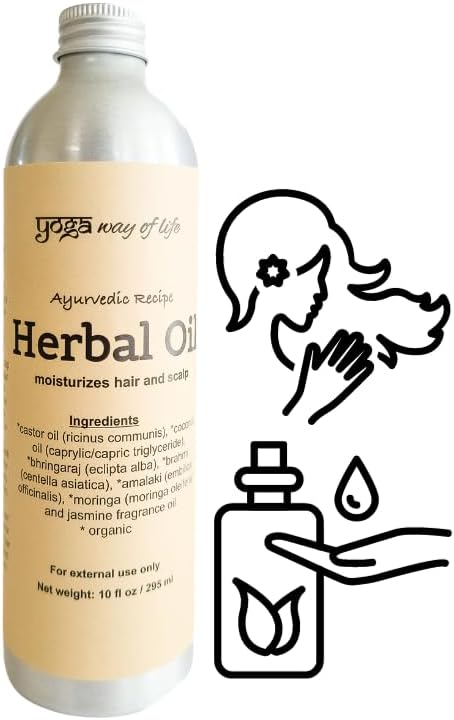 Abhyanga Herbal Head Massage Oil | Nourishes Hair and Scalp | Ayurvedic Recipe | 10 FL OZ