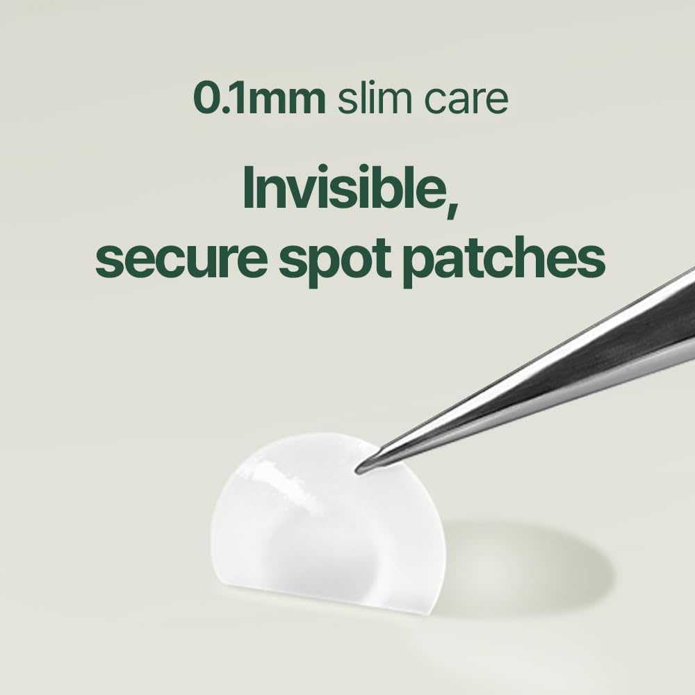 Pyunkang Yul PKY Calming Clear Spot Patch (Slim Care)145 count Quick, Adhesive & Invisible Oval Fit Stickers, Hydrocolloid Acne Spot Cover, Pimple Focused Skin Care for Blemishes and Zit, 2 Sized