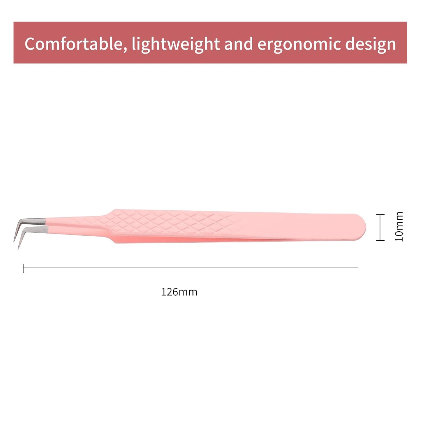 Lash Extension Tweezers Volume Lash Tweezers 90 Degree Tweezers for Eyelash Extensions Precision Lash Fan Tweezers Eyelash Extension Supplies for Light Volume or Mega Volume Fans