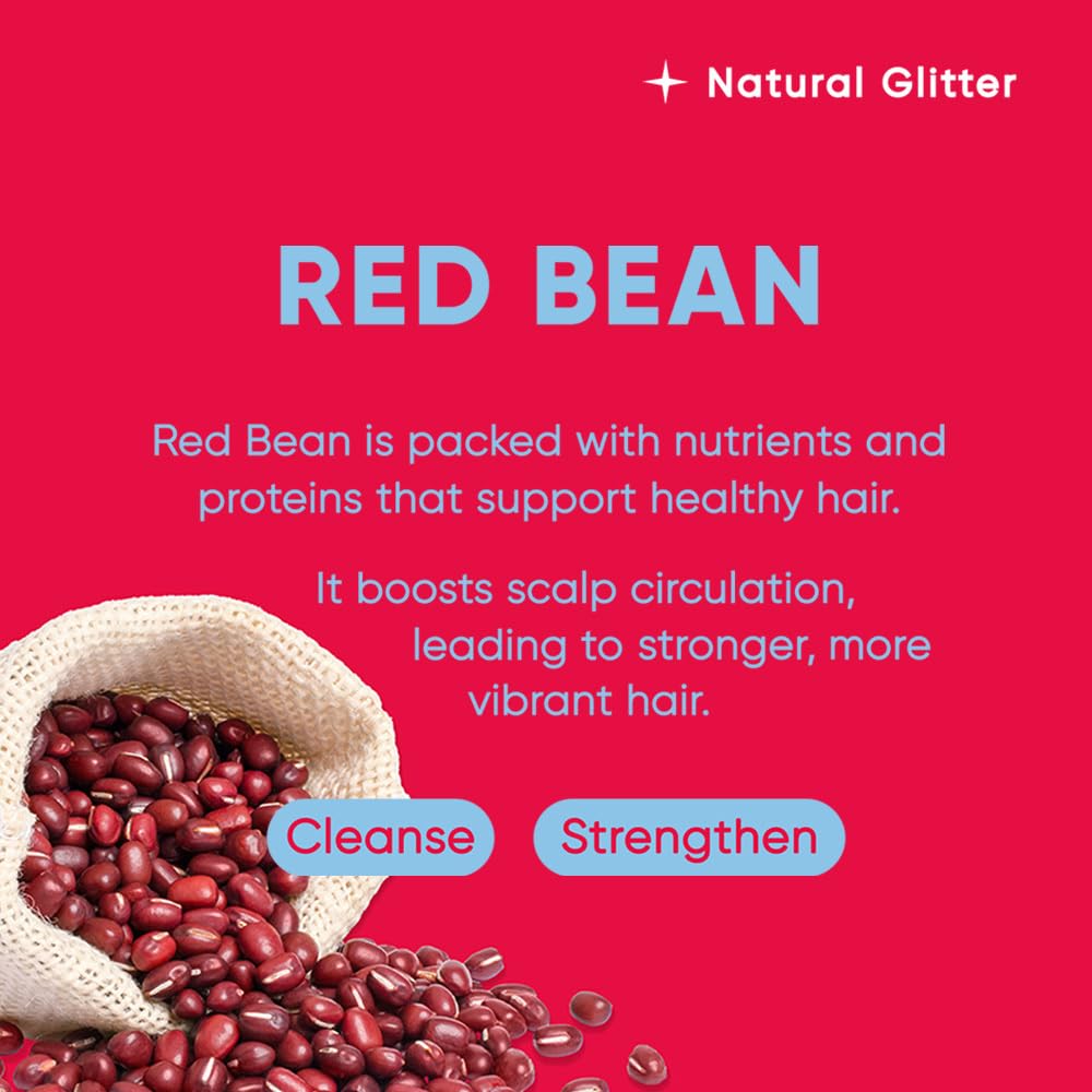 Red Bean Shampoo Bar 2.0 - Hydrating & Moisturizing Natural Hair Soap Bar Shampoo for Hair Color & Scalp Nourishment - Bathing Soap Solid Shampoo for All Hair Types (120g, 4.23oz)