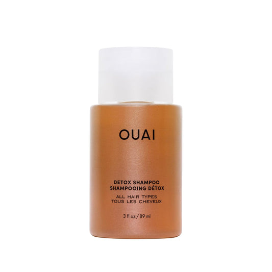 OUAI Detox Shampoo Travel Size - Clarifying Shampoo for Build Up, Dirt, Oil, Product and Hard Water - Apple Cider Vinegar & Keratin for Clean, Refreshed Hair - Sulfate-Free Hair Care (3 oz)