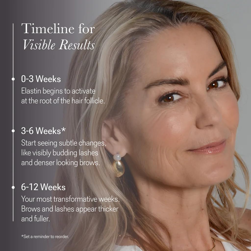 NULASTIN Eyelash Serum & Brow Serum - Lash & Brow Dual System - Eyebrow & Eyelash Enhancing Serums with Keratin & Peptides for Fuller Looking Lashes & Brows (2 Count, 0.1 Fl Oz Each)