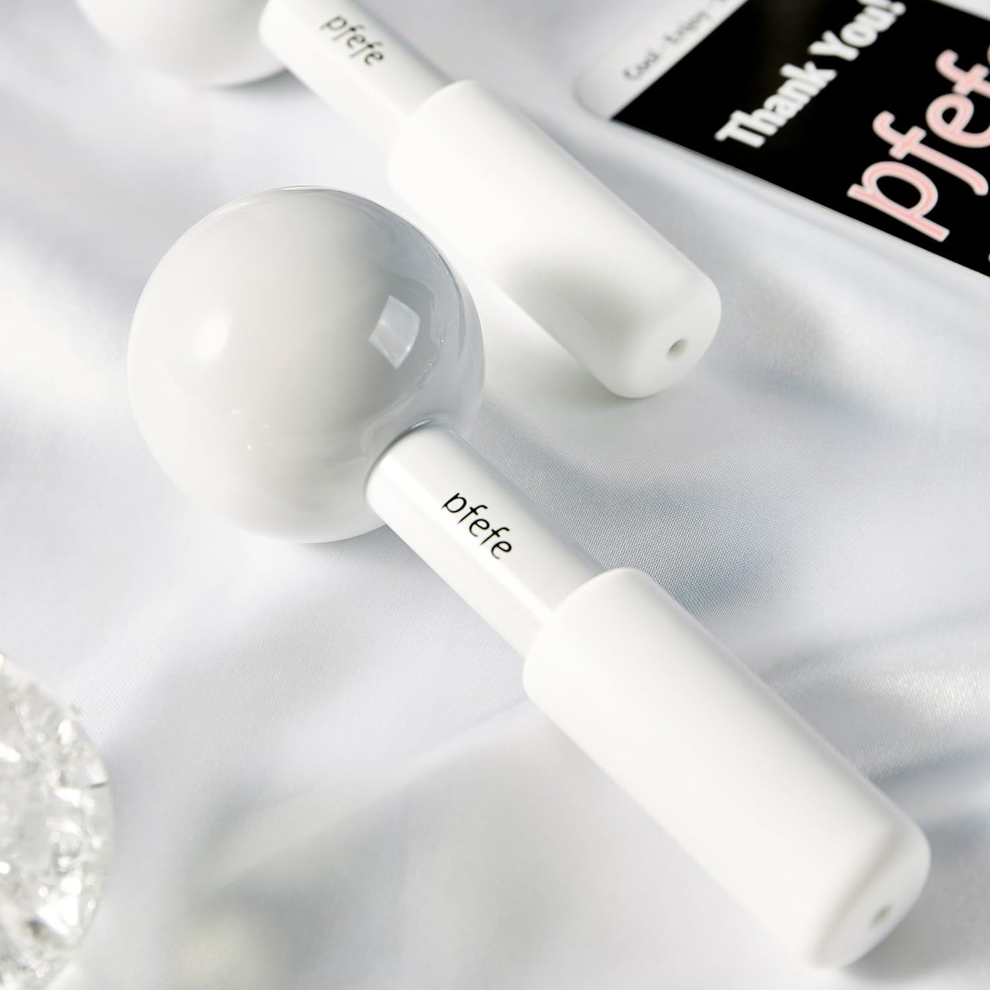 Ice Globes for Face & Eyes, Unbreakable Stainless Steel Cryo Sticks for Beauty Routines, Facials Cold Roller Cooling Globes for Puffiness, Wrinkles, Dark Circles, Headaches