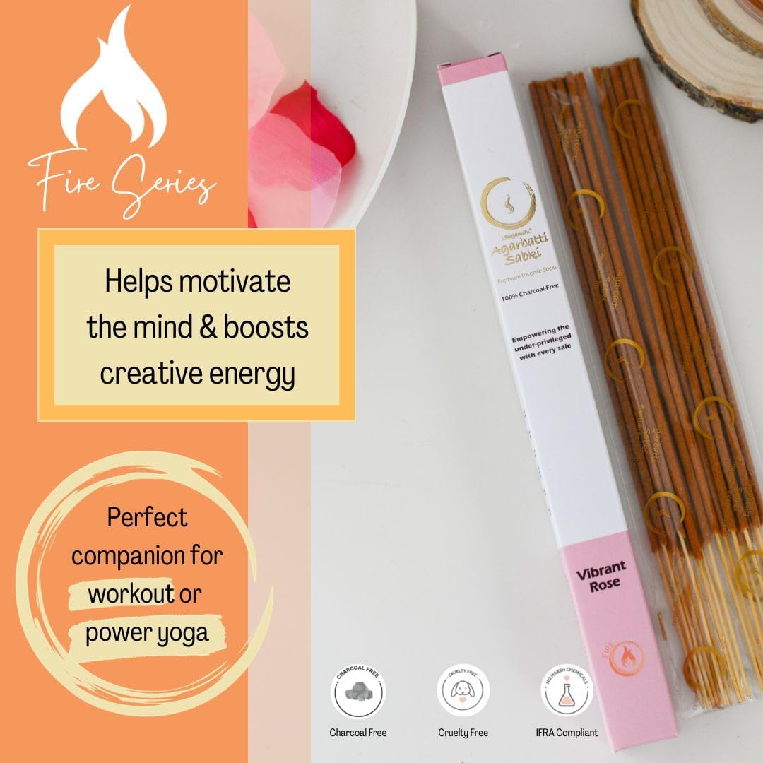 Incense Sticks Agarbatti Sabki - Pack of 6-120 Sticks, Relaxation Spiritual Healing Stress Relief, Premium, Charcoal-Free, Meditation Chakra Reiki Yoga Elements of Nature (Assorted)