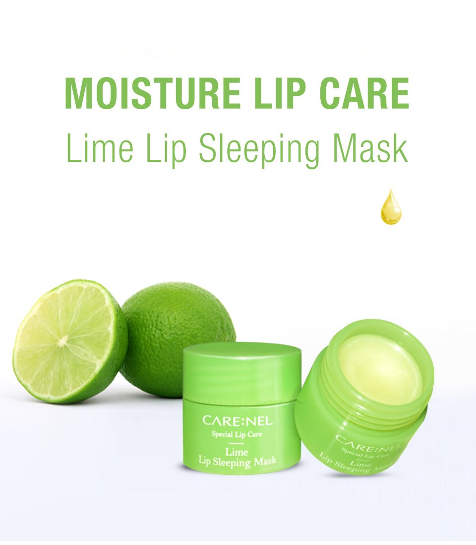 Lip Mask Overnight 5g 3Set (Berry+Lime+Pomegranate) Korean Beauty Intensive Treatments Balm, Nourish, Hydrate, Scrubs Exfoliator