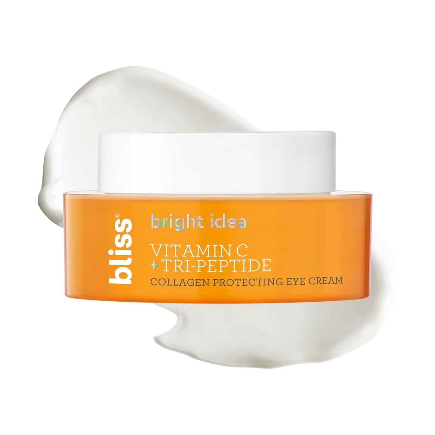 Bliss Bright Idea Vitamin C Eye Cream - Brighten & Hydrate Anti-Aging Treatment, Reduces Fine Lines, Boosts Collagen & Firms, 3-O-Ethyl Ascorbic Acid, Tri-Peptide & Licorice Root, 0.5fl oz