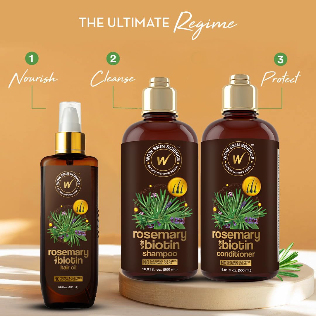 WOW Skin Science Rosemary with Biotin Hair Oil 6.8 oz