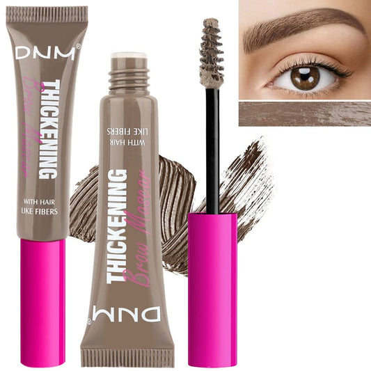 Tinted Thickening Brow Mascara,Brow Fast Sculpt,Waterproof, Transfer-proof, Brush to Fill in Eyebrows and Cover Gray Hairs - Cruelty Free - Light Medium Brown (2pcs 01 Taupe)