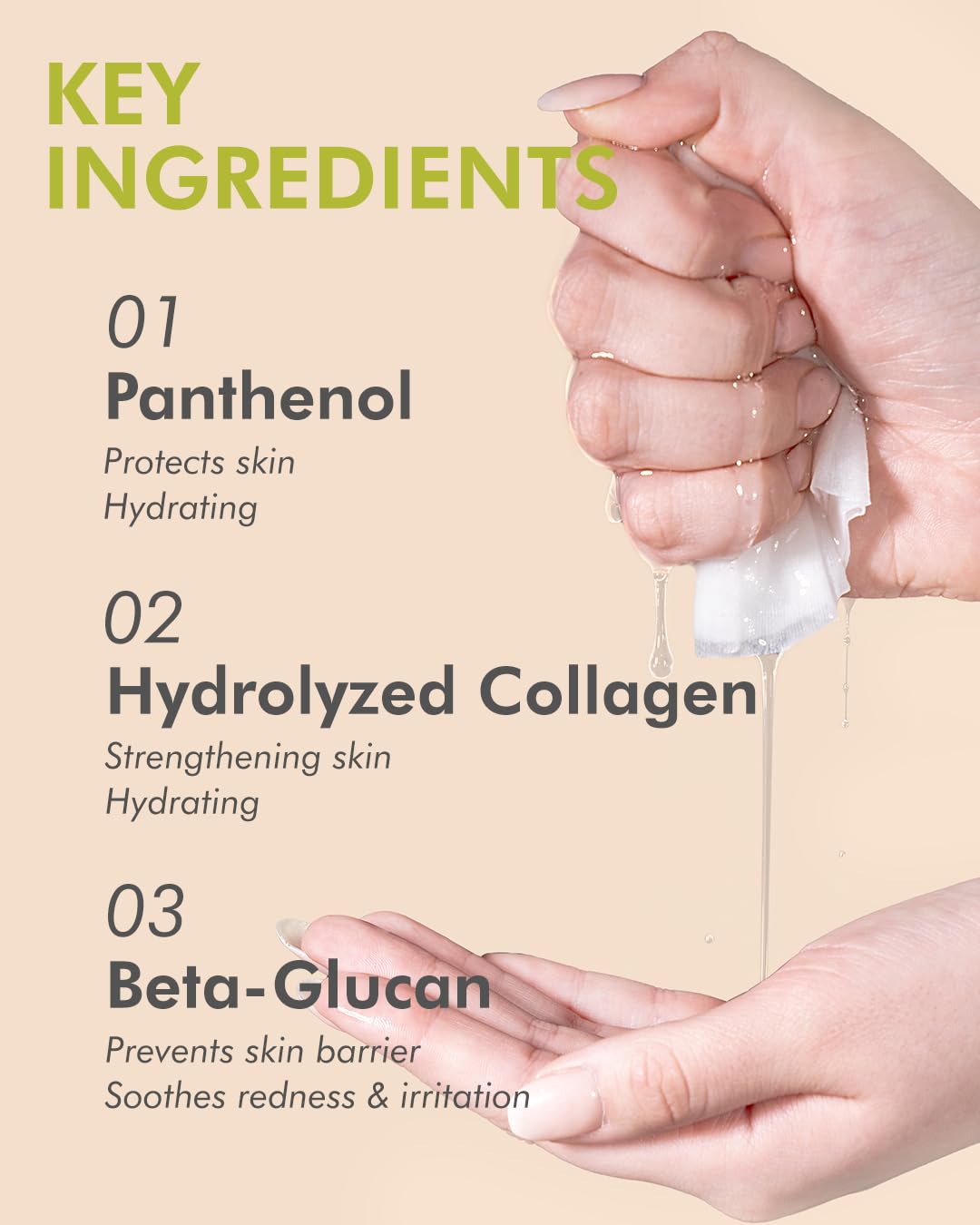 DERMAL Bamboo Collagen Essence Facial Mask Sheet 23g Pack of 10 - Hydrating & Calming, For Dewy and Glowing Skin, Daily Skin Treatment Solution Sheet Mask