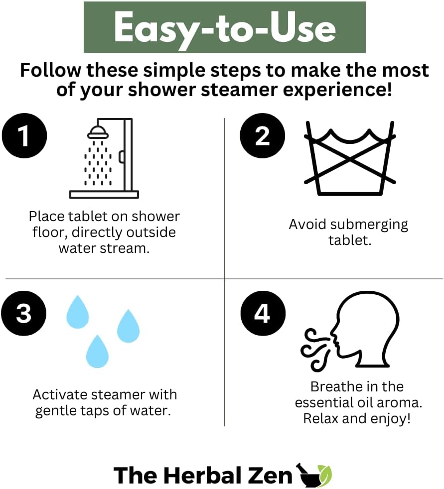 Aromatherapy Shower Steamers Gift Set, Shower Bombs Made in The USA, Relaxation Gift for Women, Lavender Shower Steamers for Women, Eucalytus Shower Steamer, Mothers Day Gifts