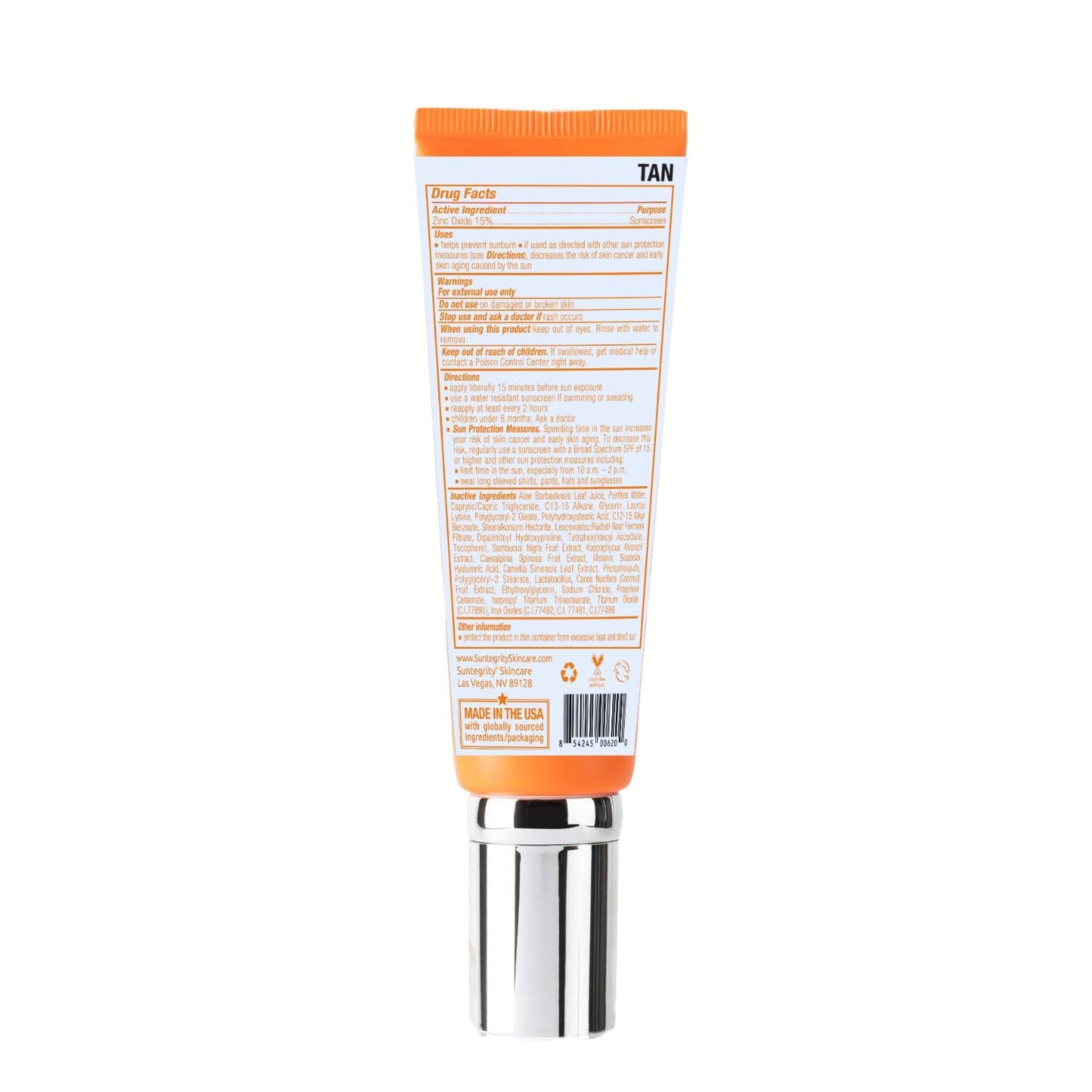 Suntegrity Impeccable Skin - Tinted Sunscreen, Broad Spectrum SPF 30 (Tan) - 2oz