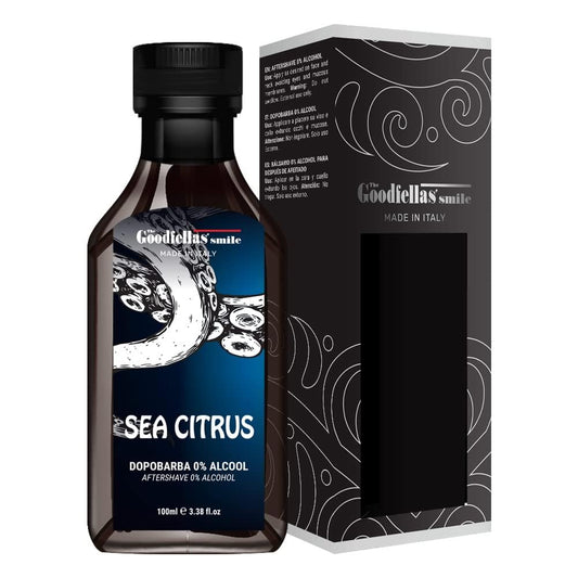 The Goodfellas' smile Soothing Alcohol-FreeAftershave Splash/Tonic, Made in Italy, 100 ml, 3.38 oz (SEA CITRUS/Sea Air with Lemon)