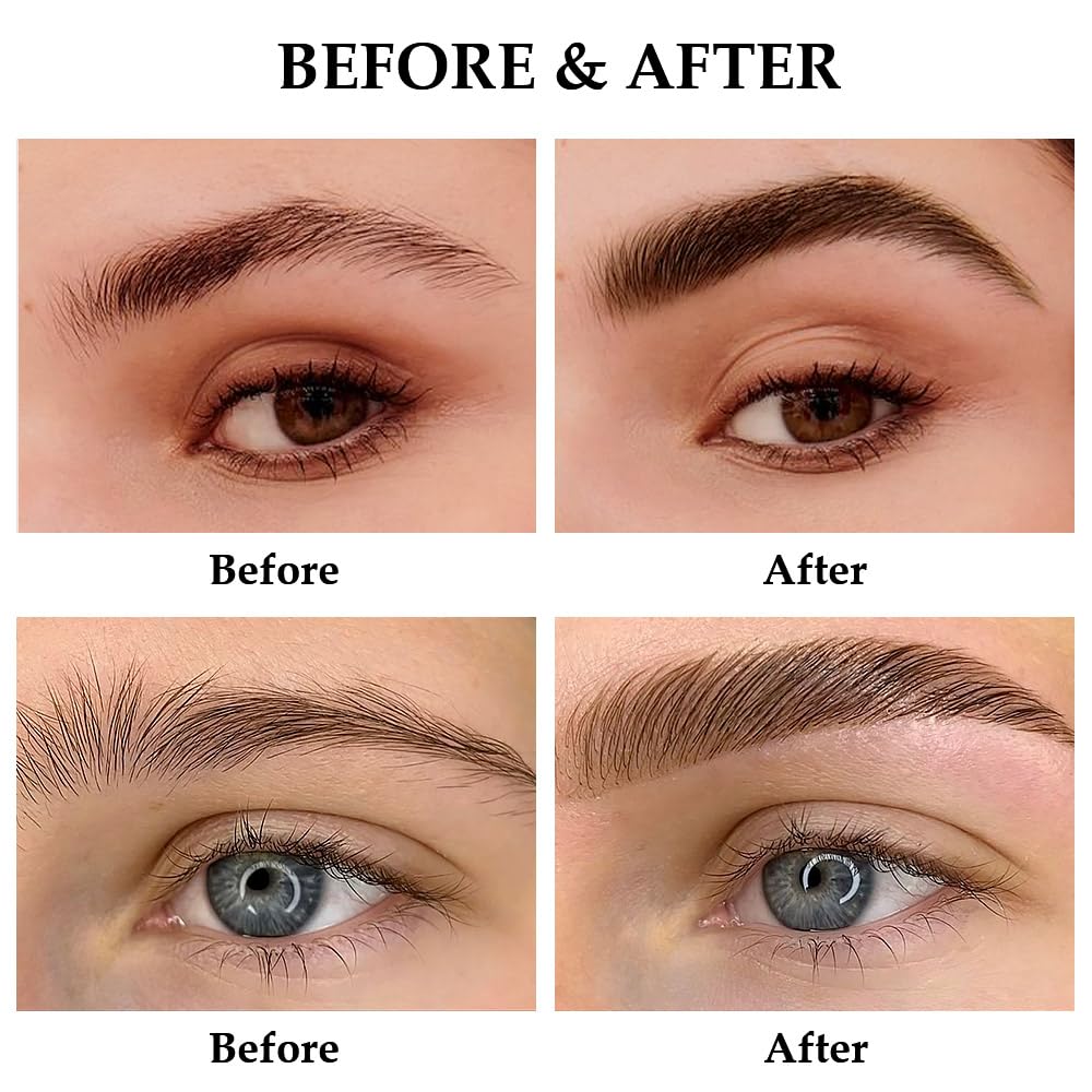 Tinted Thickening Brow Mascara,Brow Fast Sculpt,Waterproof, Transfer-proof, Brush to Fill in Eyebrows and Cover Gray Hairs - Cruelty Free (2pcs 07 Espresso &09 transparent)