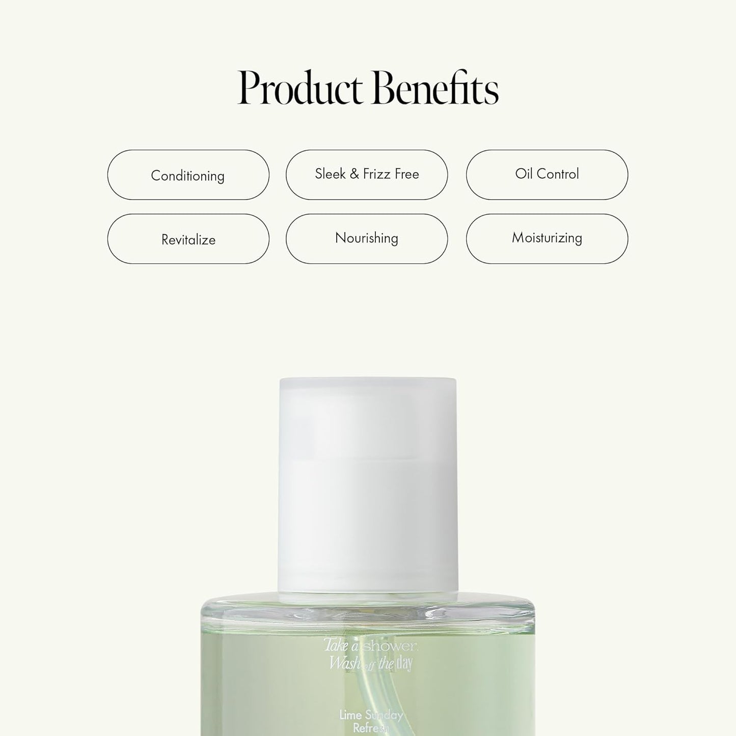 Sunday Refresh Lime Hair Essence with Vitamin C, Tea Tree Leaf Oil, and Green Mint - Enhancing Hair Vitality, Citrus Scent, Paraben-Free (50ml / 1.69 fl. Oz)