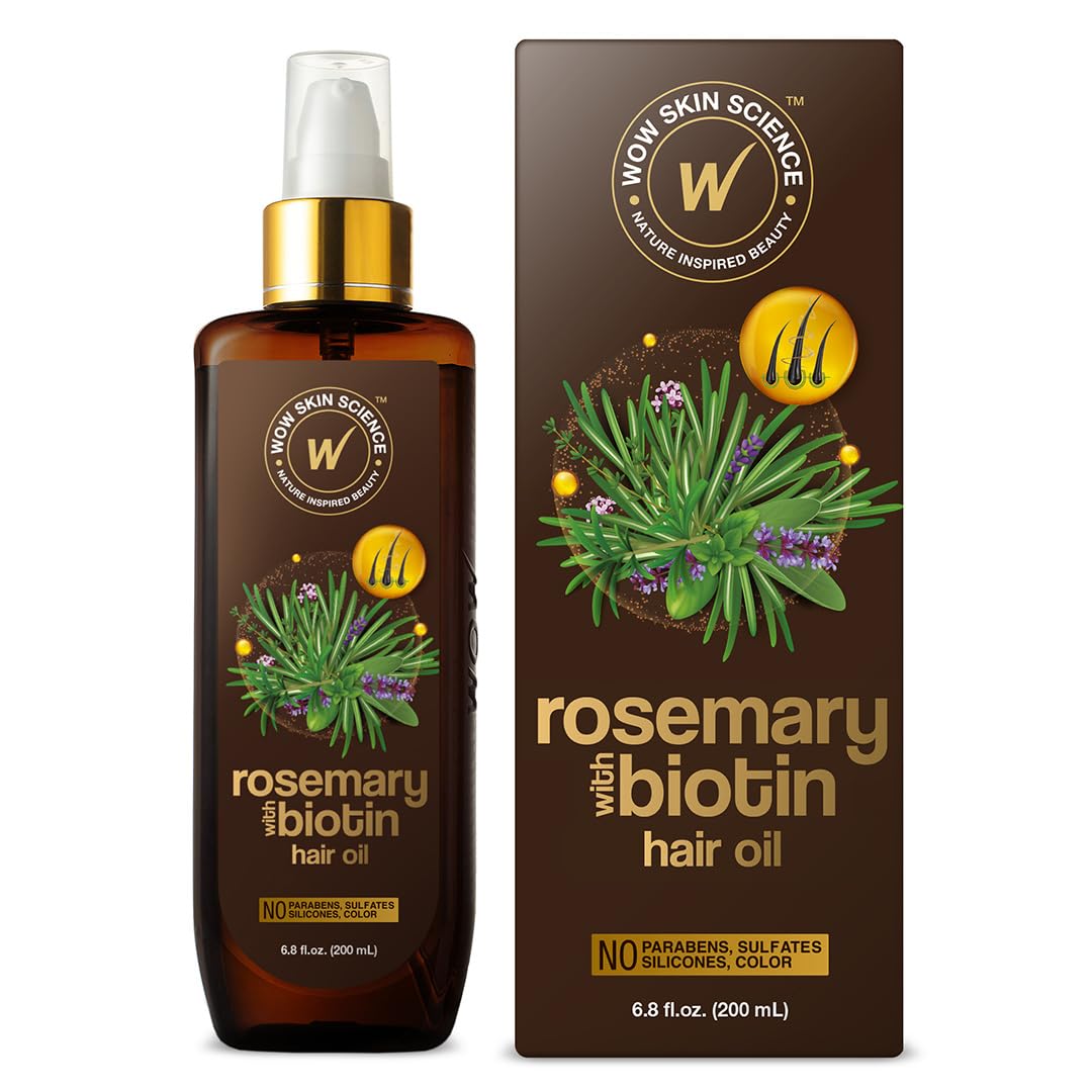 WOW Skin Science Rosemary with Biotin Hair Oil 6.8 oz