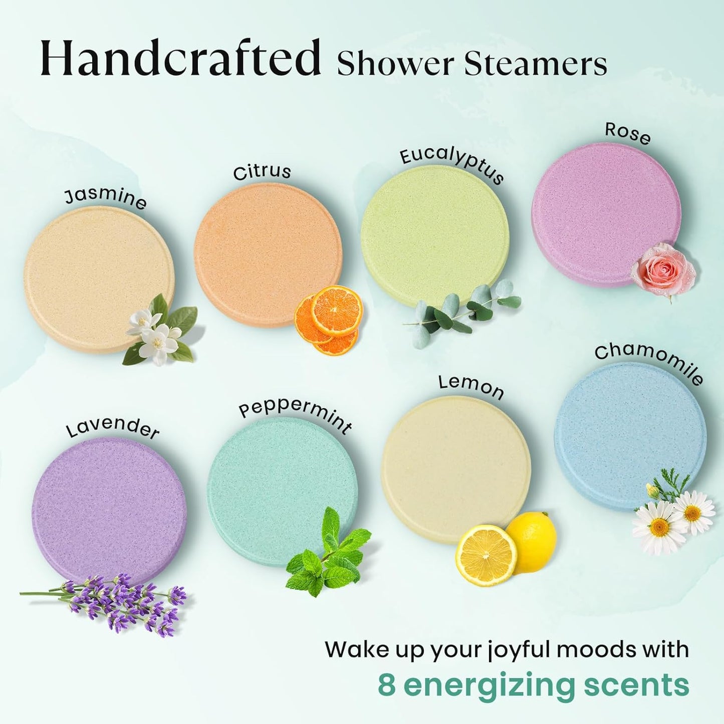 Shower Steamers Aromatherapy – Birthday Gifts for Women Teen Girls Mom, Natural Essential Oils Bath Bombs for Relaxation Home SPA, Christmas Stocking Stuffers White Elephant Gifts for Adults