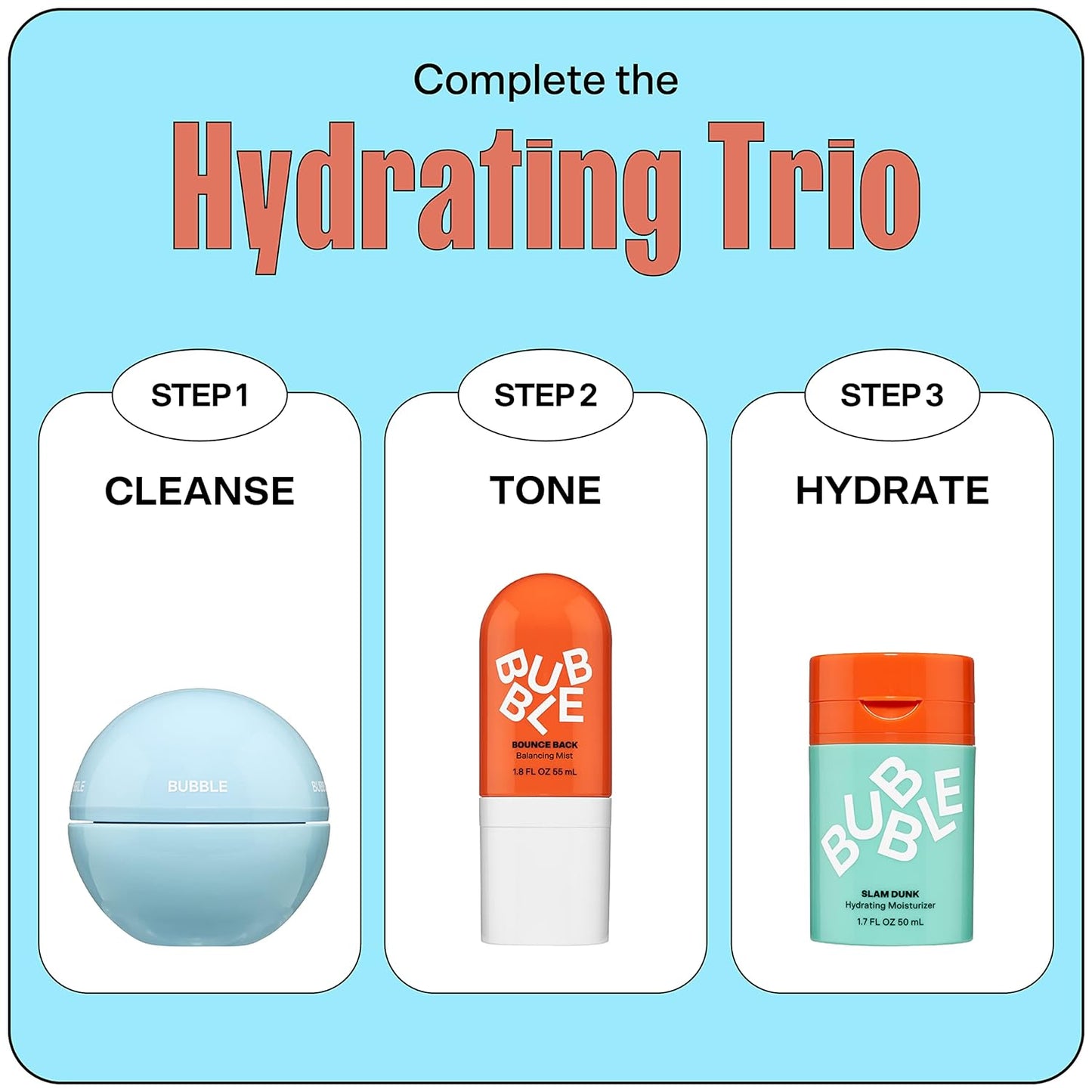 Bubble Skincare Come Clean Detoxifying Clay Mask - Mineral-Rich Face Mask with Azelaic Acid and Vitamin E to Gently Exfoliate and Protect Skin - Suitable for All Skin Types (45 ml)