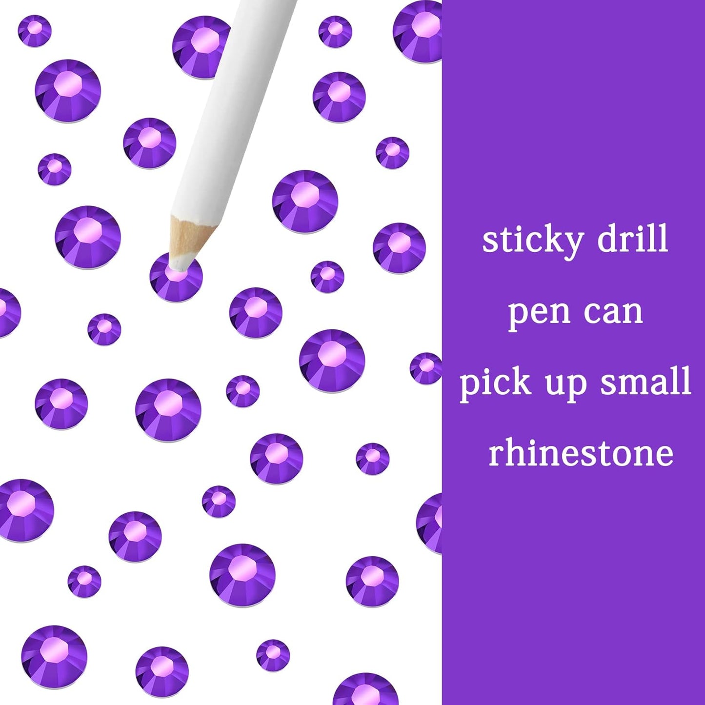 Multi Size 3mm 4mm 5mm Rhinestones Set for Nails Crafts Dark Blue Non Hotfix Rhinestones Nail Gems Rhinestone Round Flat Back Resin Rhinestone for Makeup Clothes Shoes Eyes Bottles Crafts