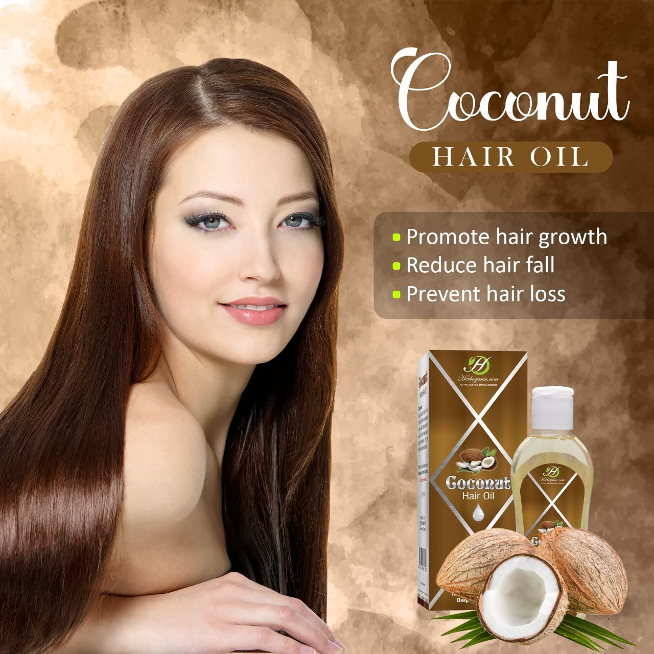 Coconut Hair Oil | Non-Sticky Hair Oil | For Deep Nourishment & Healthy Hair | Natural Hair Oil | 5 oz
