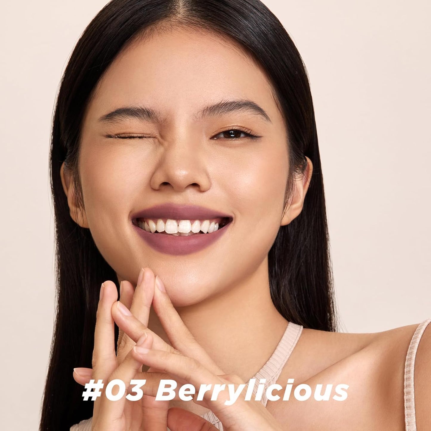 ITY Velvet Matte Finish Lip Stain-Mousse Textured Lip Clay, Nude Shade, Conceals Lip Lines, Rich Pigment Lip Tint Lipsticks, 0.14 oz (4g) in Berrylicious