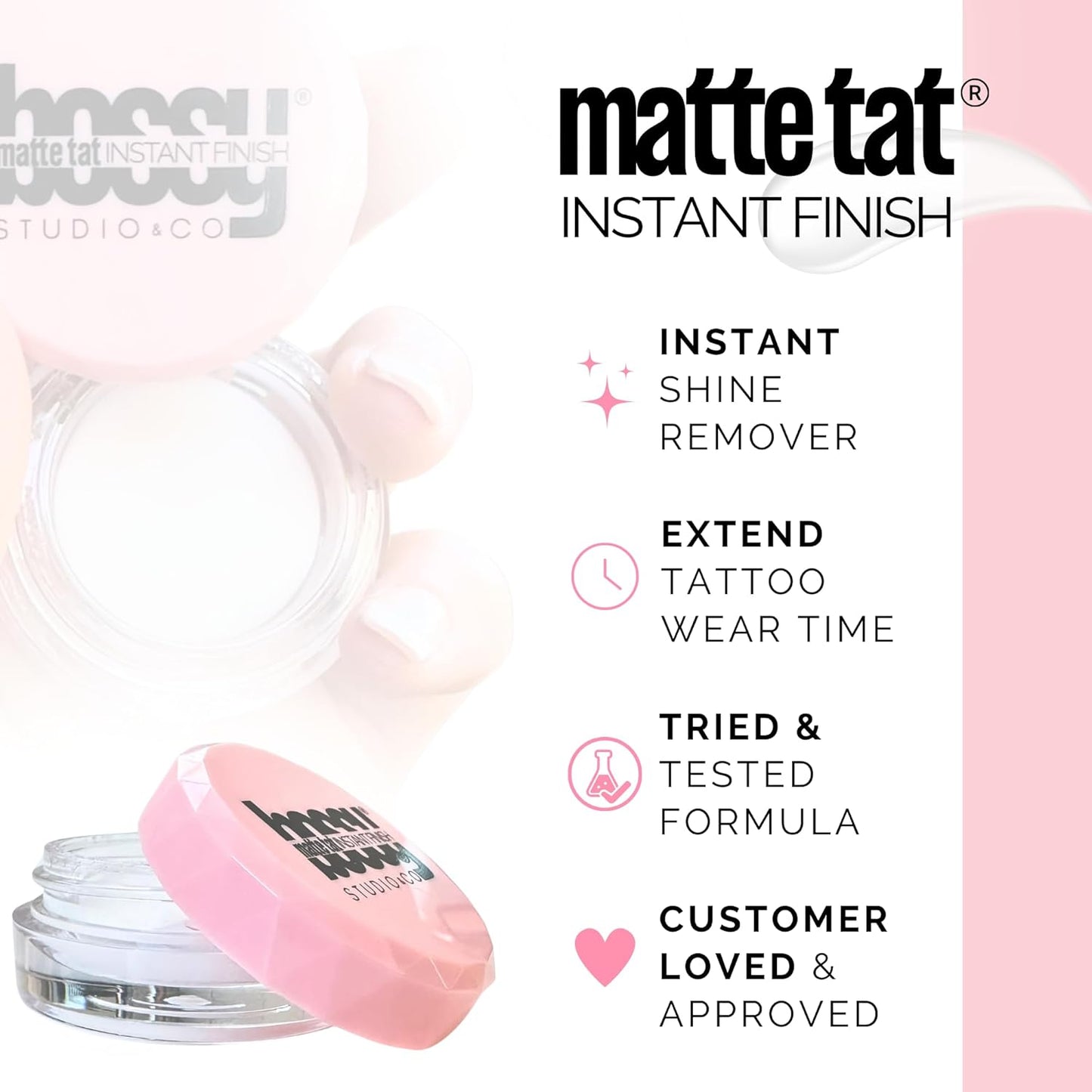 Matte Tat Instant Finish Shine Remover Temporary Tattoos Eliminate Shine Temporary Eyebrow Tattoos Matte Finish Instant Shine Remover No Shine No Gloss Brow Transfers Shine Free Tattoos Removing Cream