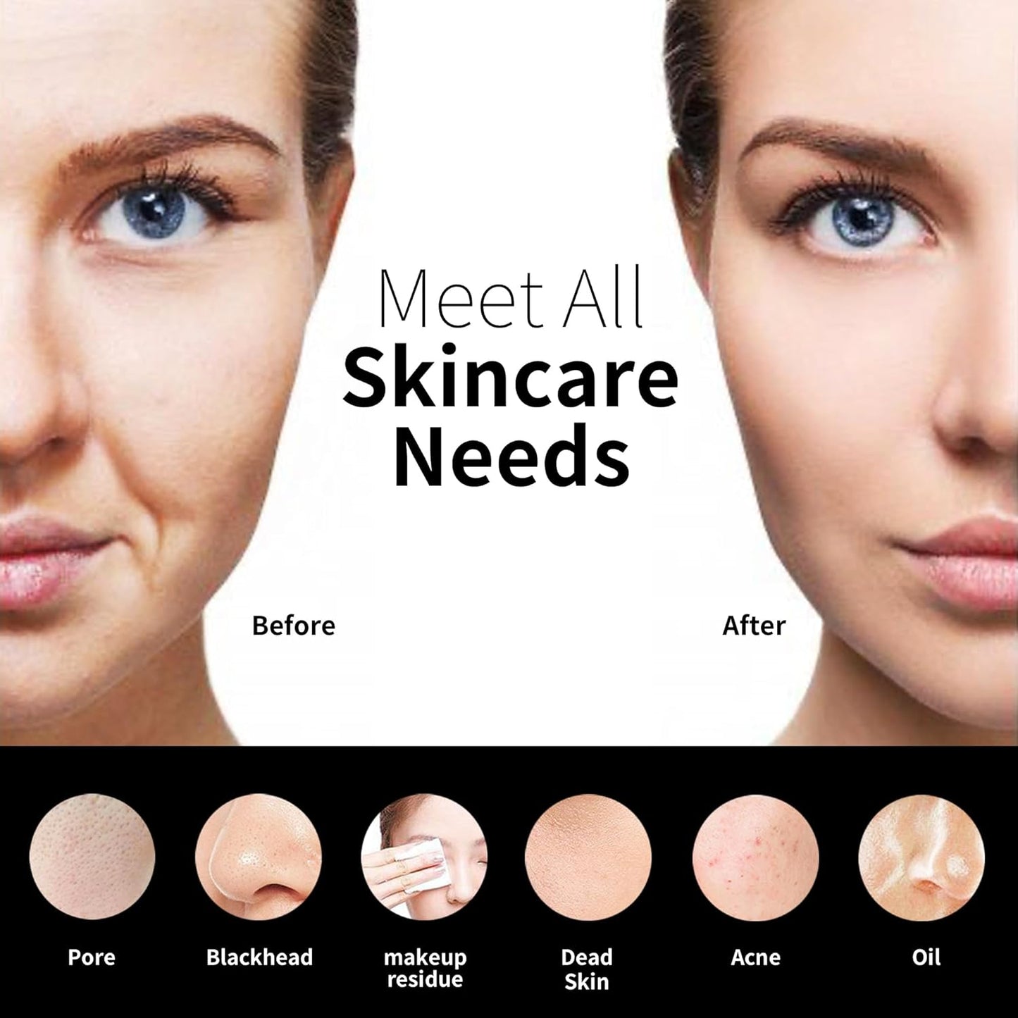 NågraCoola CLIE 2.0 Silicone Face Scrubber, Facial Cleansing Brush, Rechargeable, Waterproof Face Scrub Brush for Deep Cleansing, Exfoliating, Massage, with Eye Roller, for Women and Men - Oat