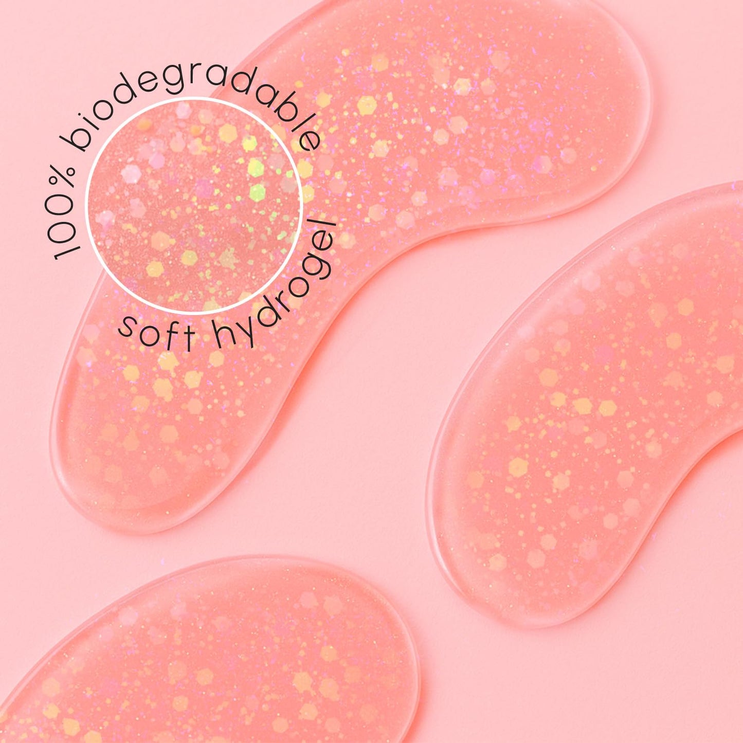 MAREE Pink Eye Gels - Marine Collagen Under Eye Patches for Puffy Eyes and Dark Circles - Undereye Mask Patches for Women - Hydrating Gel Eye Masks with Rose Water - Parches Para Ojeras Gel Pads