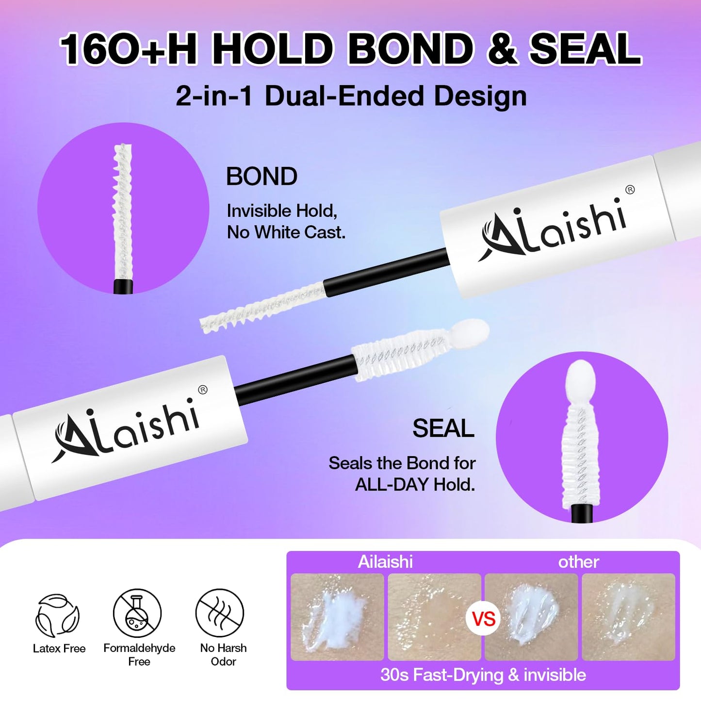 Fluffy False Eyelashes Kit With Bond, Seal and Tweezer, 7 Pairs Natural Look Fake Cat Eye Lashes Strips Thin Band Extensions Waterproof Easy Eyelashes for Beginners DF100