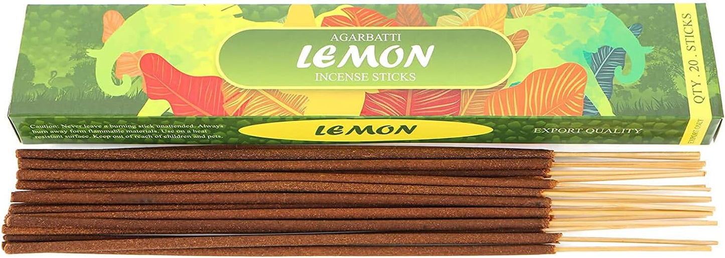 Incense Sticks Variety Pack 120 Sticks - Ocean Lavender Jasmine Rose Lemon Blossom for Aromatherapy,Relaxation Meditation,Yoga