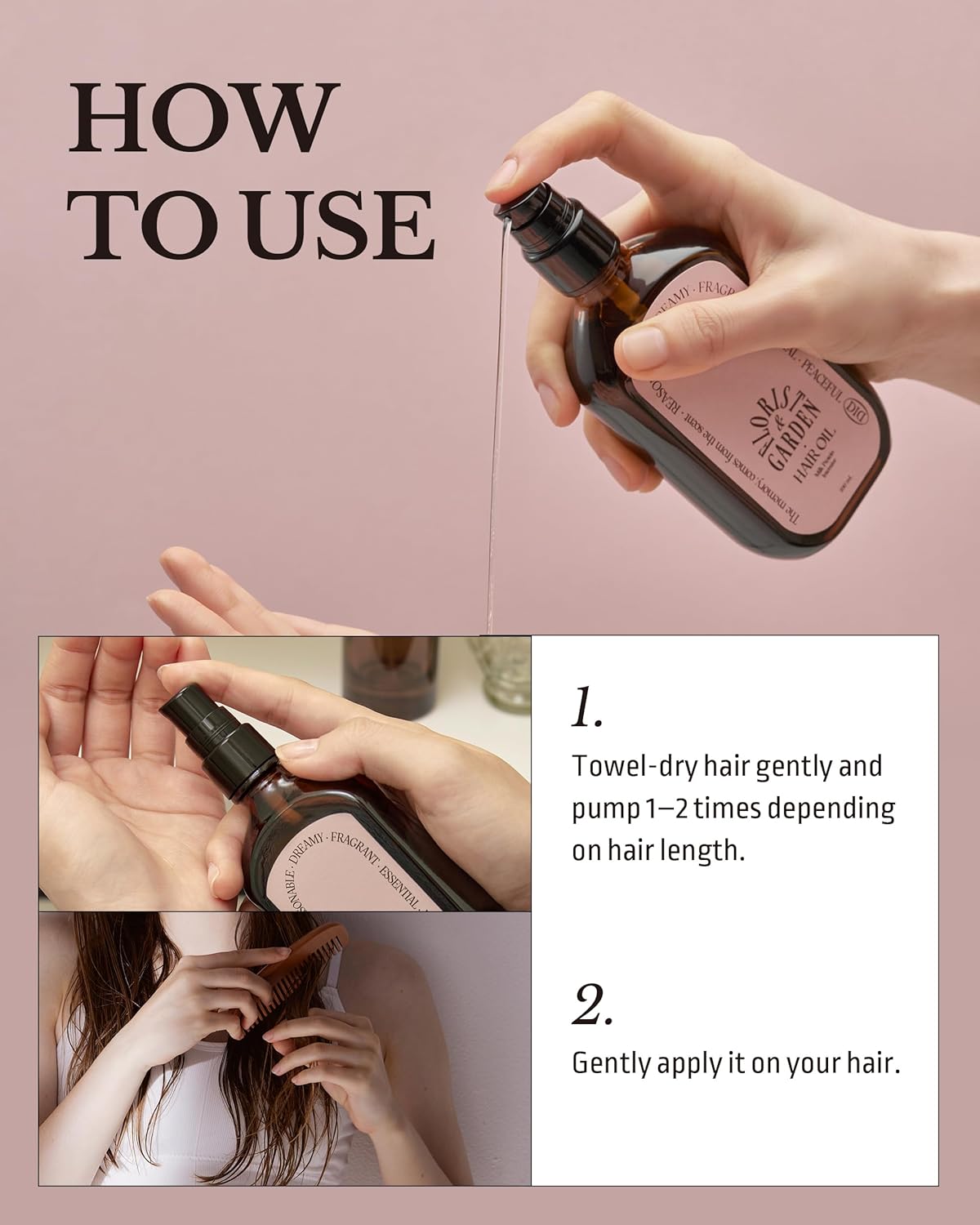 ODID Milk Protein Intensive Perfume Hair Oil - Korean Anti Frizz Nourishing & Smoothing Hair Serum - Cozy Wood & Fig Scent - with 10,000ppm Argan Oil & 6 Plant-Based Oils, 3.38 fl.oz.