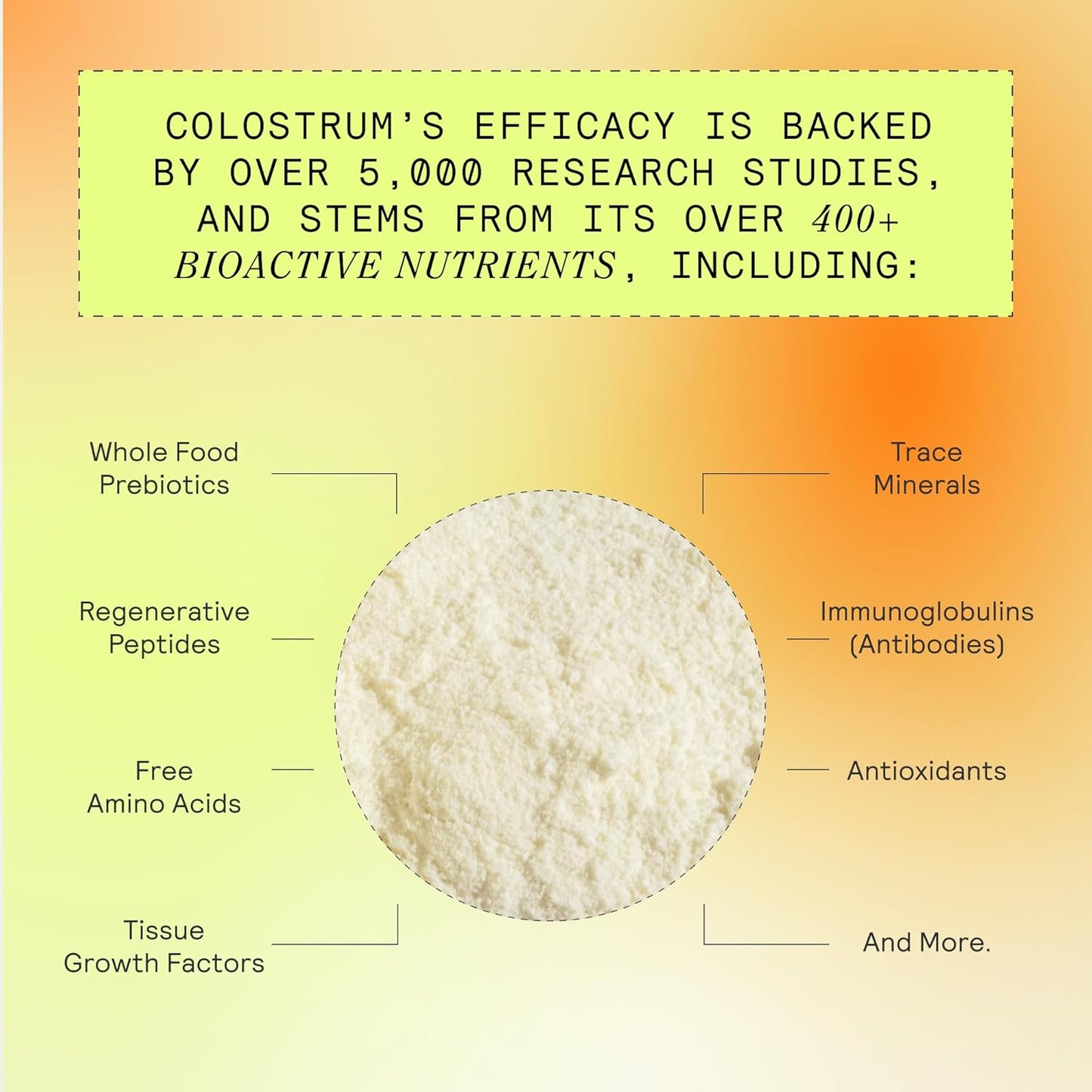 ARMRA Colostrum™ Powder | Unflavored | Gut Health & Bloating | Skin & Hair | Immunity | Keto, Gluten & Fat-Free | 30 Servings