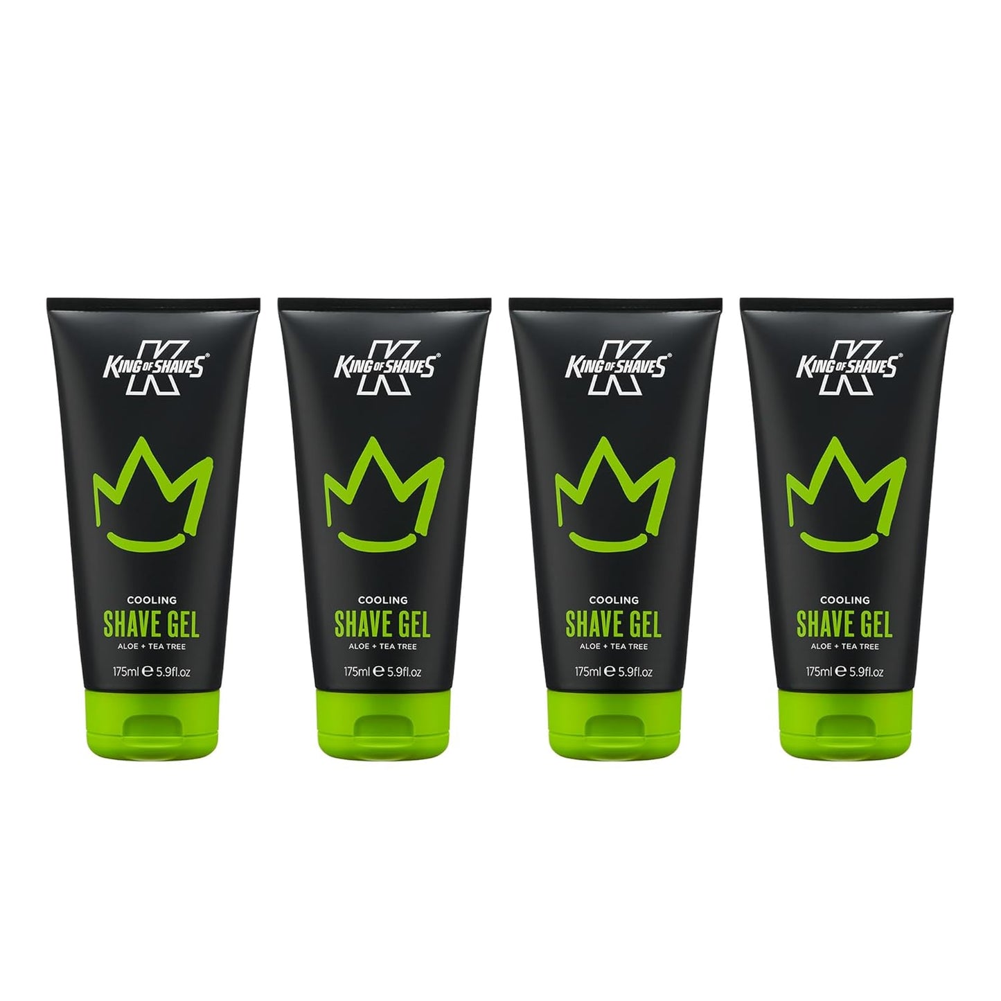 King of Shaves Cooling shave gel Aloe+Tea tree 4x175ml