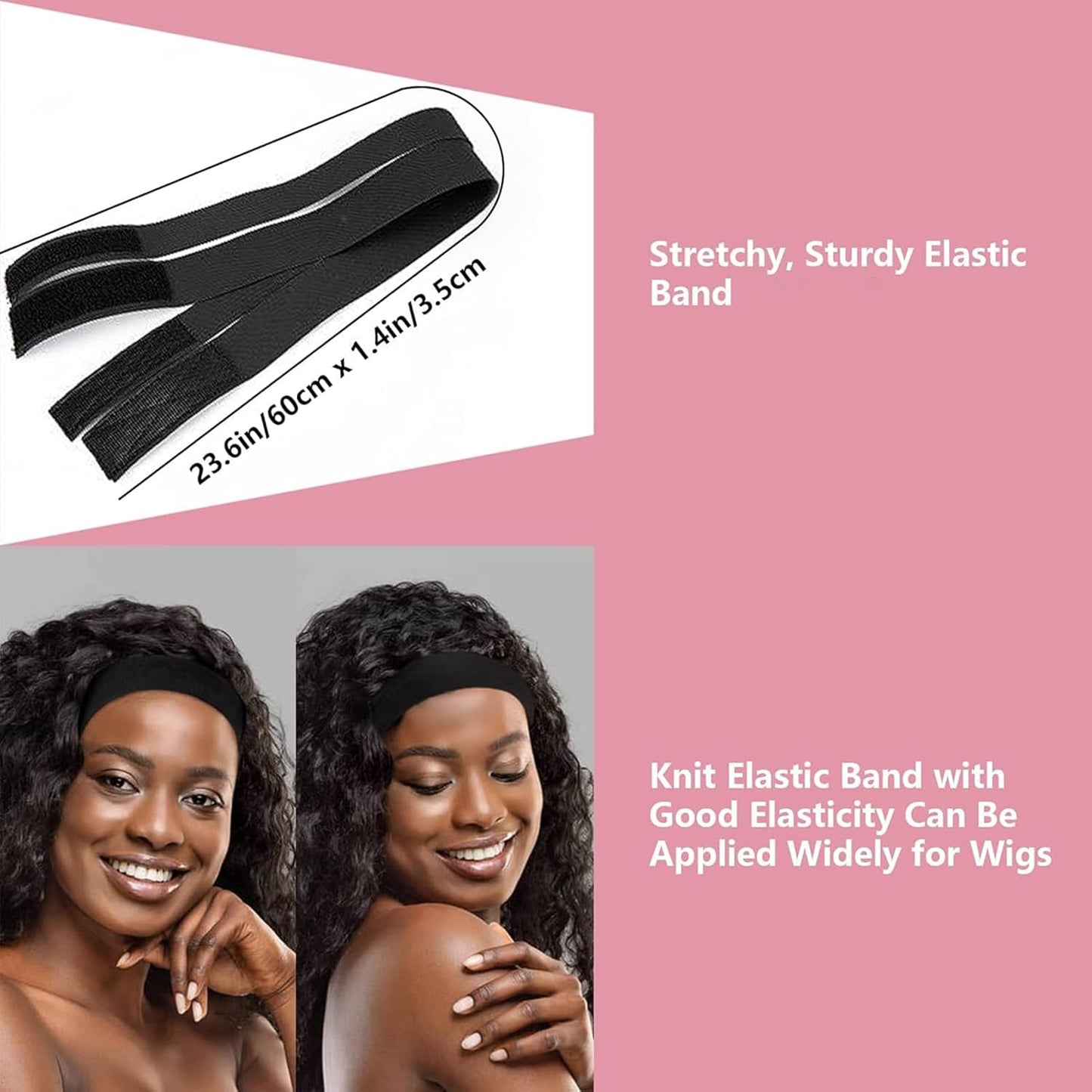 Goiple Edge Control Wax for Women Strong Hold Non-greasy Edge Smoother Strawberry Scent (4oz Edge Control + 0.7oz Travel Szie Edge Control Wax + Edge Brushes*2+Tie Band*2)