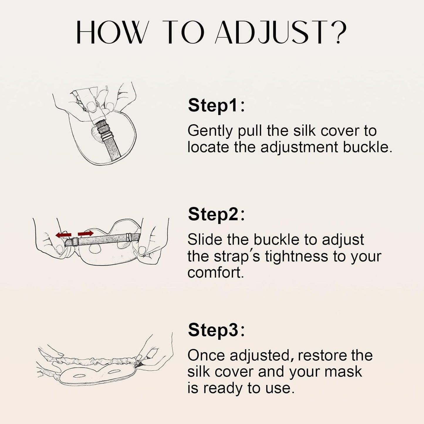 ZIMASILK Adjustable 22 Momme 100% Pure Mulberry Silk Sleep Mask, 3D Contoured Cup Eye Mask for Sleeping, Super Soft Breathable Blindfold, Perfect Blocks Light for Sleeping. (Navy Blue)