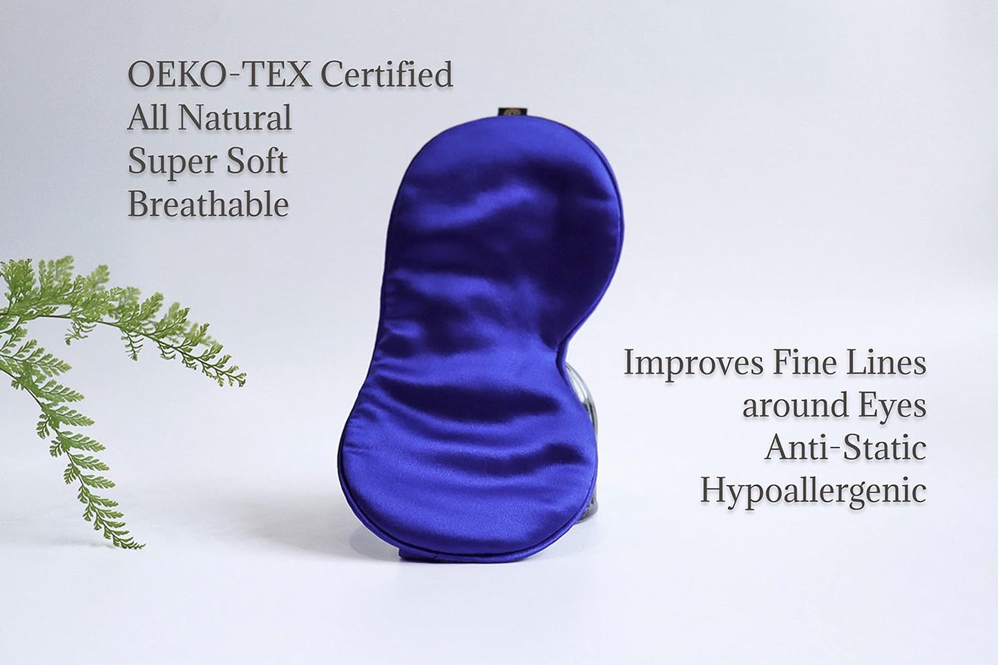 Premium 25 Momme Mulberry Silk Eye Mask for Sleeping (Royal Navy)