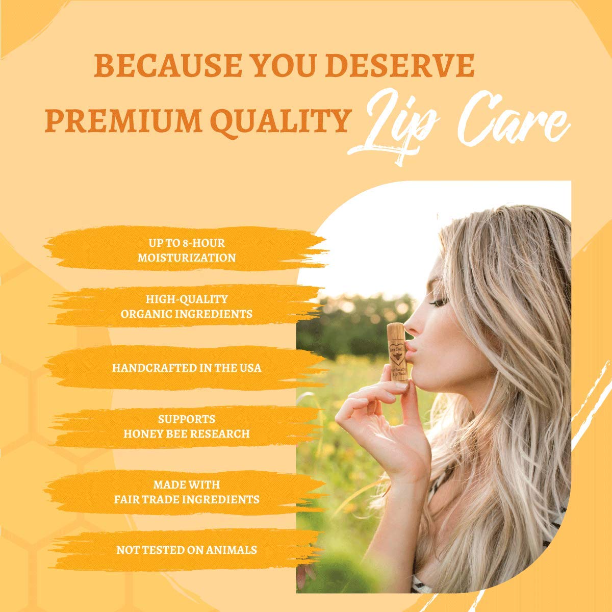 Bee Bella Lip Balm Pumpkin Spice (3 Pack)- With Beeswax, Coconut Oil, Jojoba Oil, Vitamin E Oil, Argan Oil and More for Soft and Smooth Lips - Long-Lasting Moisture - Handmade in the USA