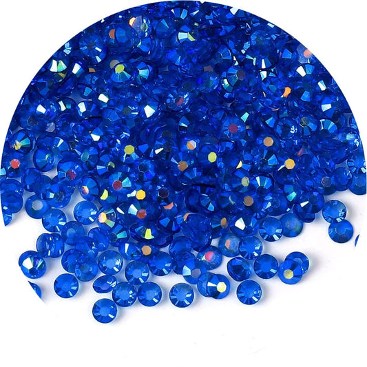 1440 Pcs SS20 5mm AB Flatback Rhinestones for Nails Art Crafts Transparent Glitter Round Gems Crystals DIY Clothes Shoes(Clear Sapphire AB)