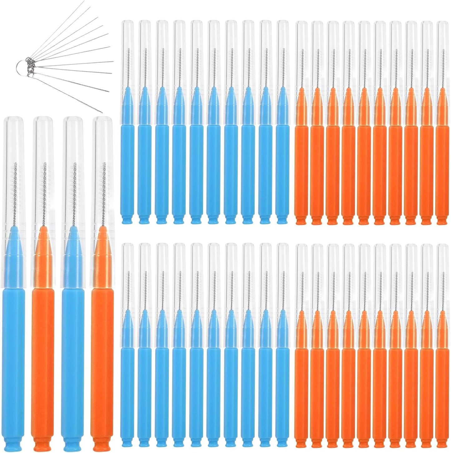 50pcs Shower Head Cleaning Brush, Denser Spiral Bristles Shower Head Cleaner Picks, Tiny Crevice Cleaning Brush for Small Holes, Nozzle Unclogger Pipe Cleaners Household Clean Tools Anti-Clogging