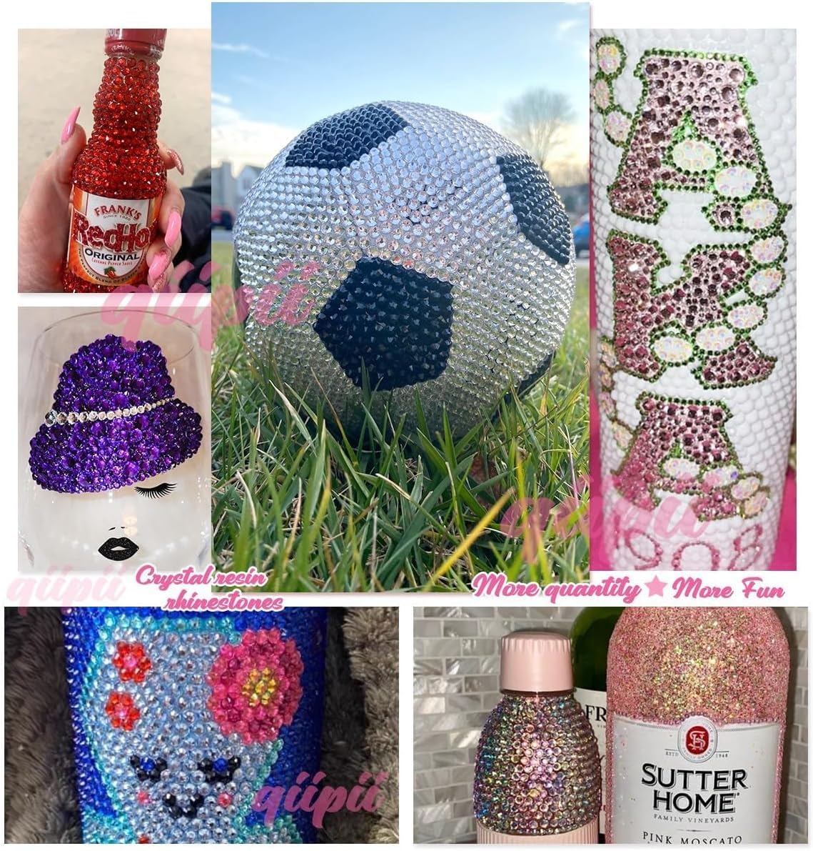 Champagne Golden Crystal Resin Rhinestones for Crafting 3mm 4mm 5mm Flatback Stones Non-Hotfix Diamonds Crystals Gems for Nails Face Eyes Makeup Tumblers Bottles Mugs DIY Crafts Clothes Shoes