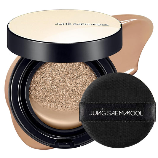 JUNG SAEM MOOL Essential Skin Nuder Cushion 25N Bronze 0.49 Fl Oz, No Refill, Natural Radiant Finish Cushion Foundation with Buildable Coverage, Lightweight Texture, Korean Foundation Makeup