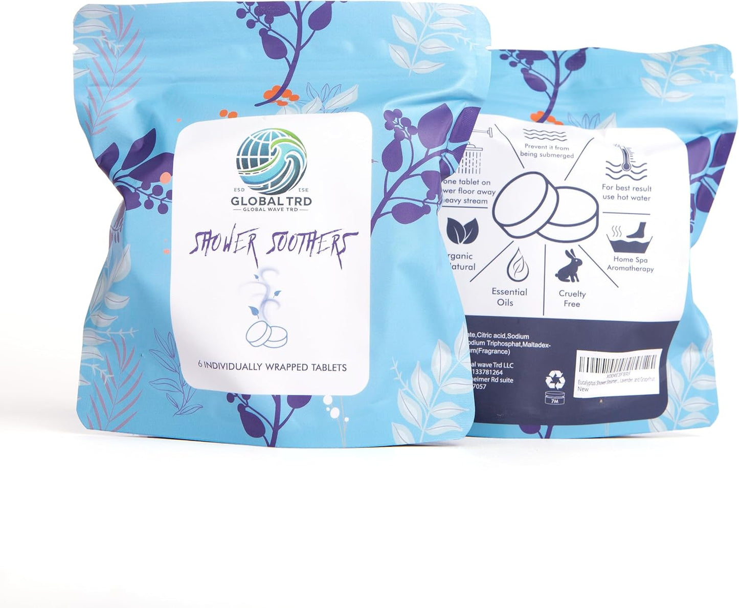 Eucalyptus Shower Steamers, Aromatherapy Shower Bombs, Menthol, Lavender, and Grapefruit