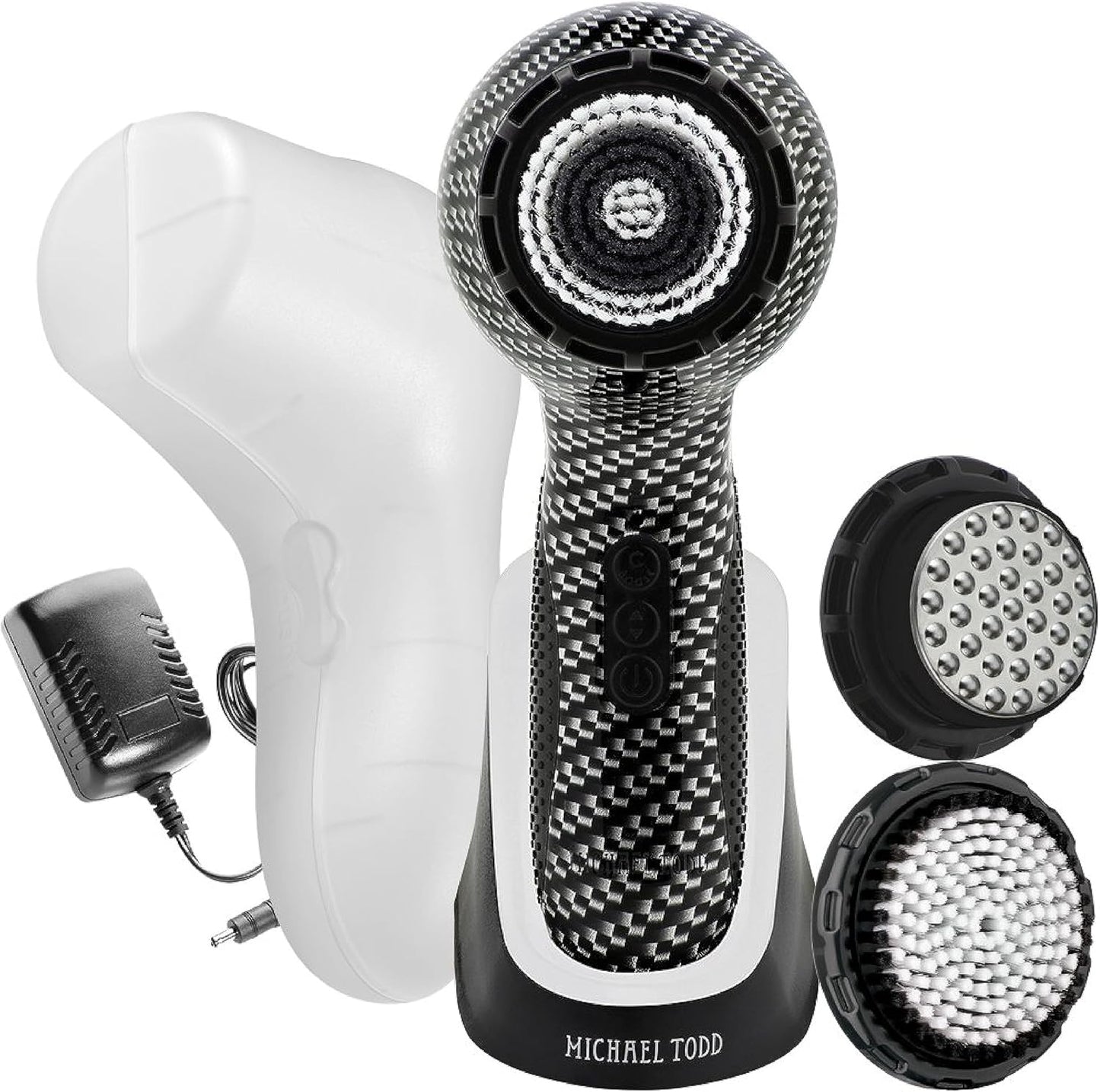 Michael Todd Beauty - Soniclear Elite - Facial Cleansing Brush System - 6-Speeds - Face Cleansing Brush & Exfoliating Body Scrubber