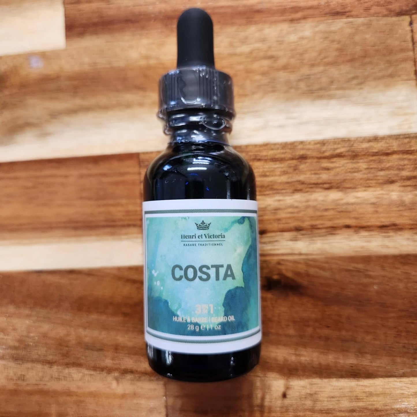 Beard Oil Costa Fragrance | Canadian Made by Skilled Artisan | Moisturizing, Non-Greasy, Natural Ingredients