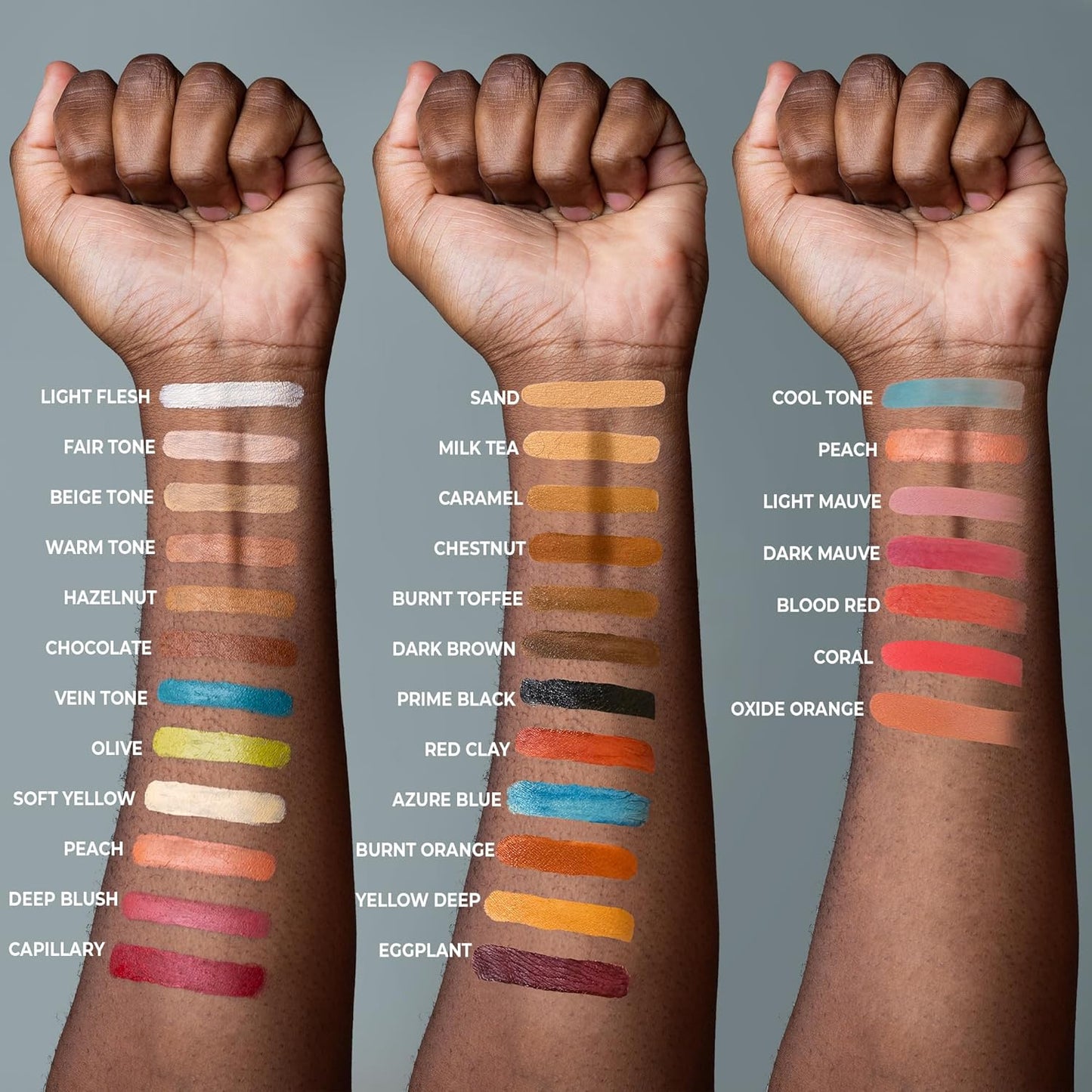 Alcohol Palette Refill Pans - Skin Tones - Azure Blue