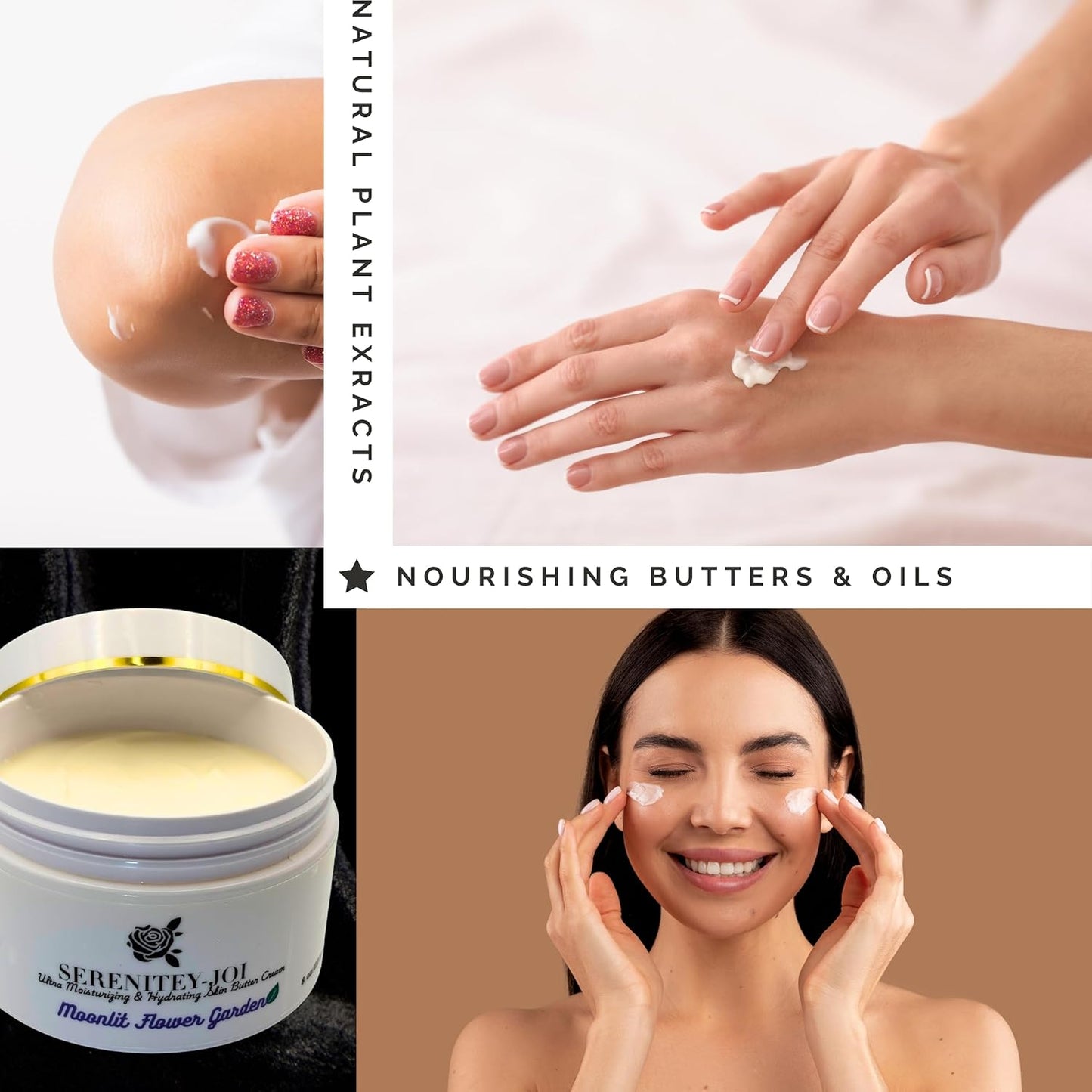 Ultra Hydration Body Butter Cream Noisturizer with Natural Ceramides, Hyaluronic Acid, Squalane, Cupuacu & Mango Butters + Botanical Oils-Intense Hydration For Rough & Dry Skin 8oz